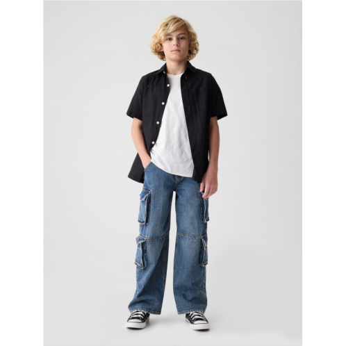 Gap Kids Double Cargo Baggy Jeans