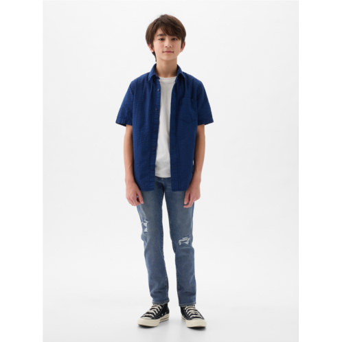 Gap Kids Rip & Repair Slim Jeans