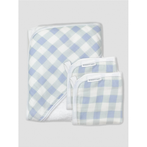 Gap Honest Baby Clothing 3 Piece Organic Cotton Hooded Towel Set