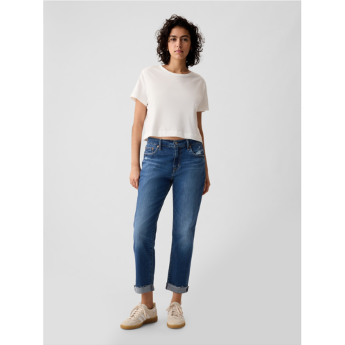 Gap Mid Rise Girlfriend Jeans