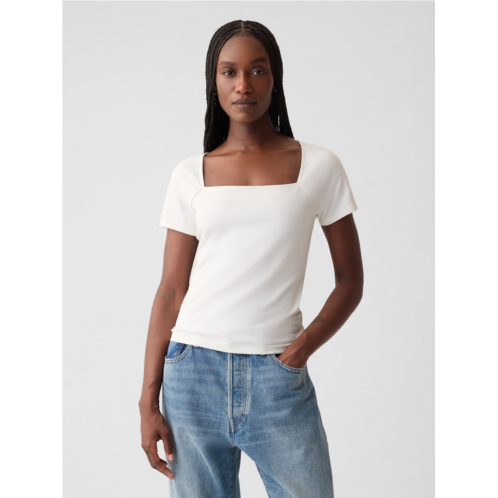 Gap Compact Jersey Square-Neck Shirt