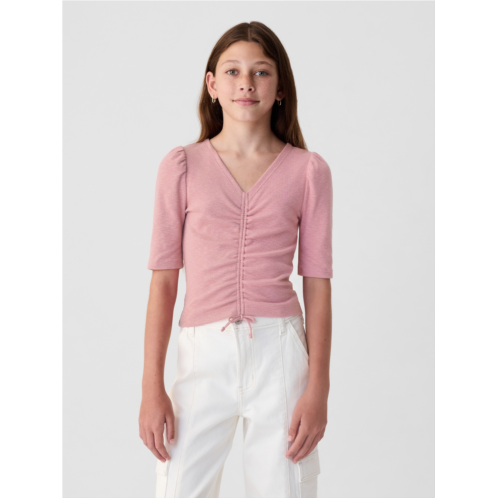 Gap Kids Essential Rib Ruched Shirt