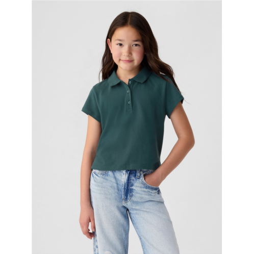 Gap Kids Pique Cropped Polo Shirt