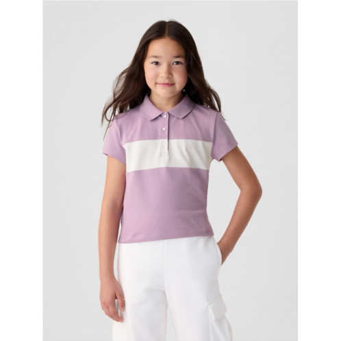 Gap Kids Pique Cropped Polo Shirt