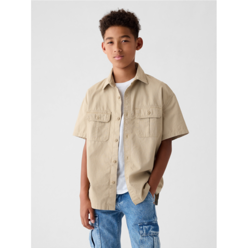 Gap Kids Ripstop Utility Shirt