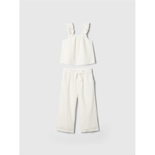 babyGap Linen-Cotton Ruffle Outfit Set