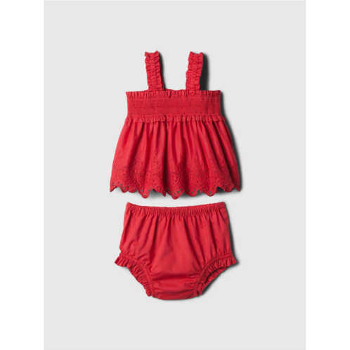 Gap Baby Eyelet Two-Piece Outfit Set