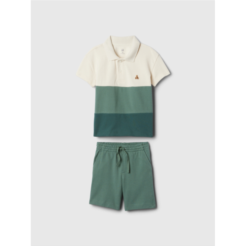 babyGap Colorblock Pique Polo Outfit Set