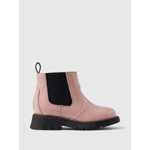 Gap Toddler Vegan Patent Leather Chelsea Boots