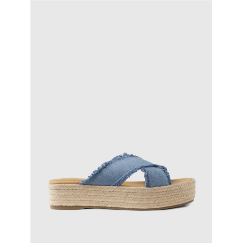 Gap Denim Espadrille Platform Sandals