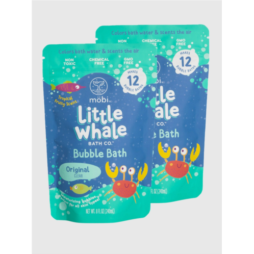 Gap Mobi Little Whale Original Bubble Bath Powder Two Pack Bundle