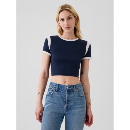 Gap Modern Rib Cropped T-Shirt