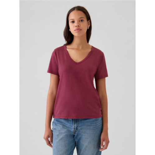 Gap Organic Cotton Vintage V-Neck T-Shirt