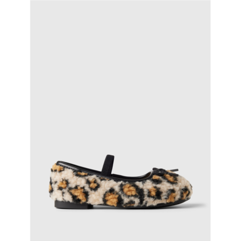 babyGap Sherpa Leopard Ballet Flats