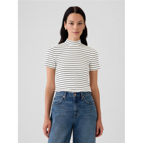 Gap Modern Rib Mockneck T-Shirt