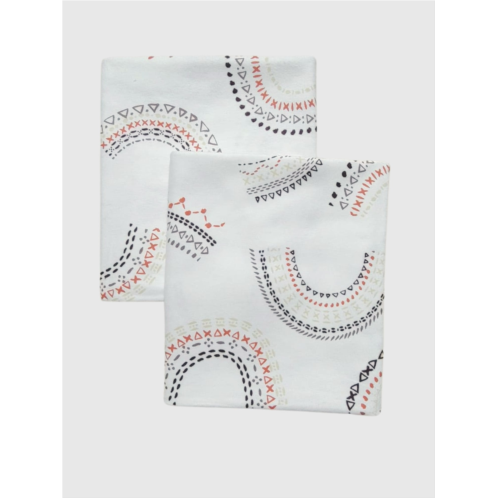 Gap Oneberrie Two Pack Cotton Baby Bath Swaddle