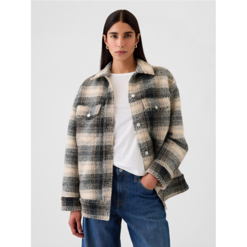 Gap Wool Boyfriend Shirt Jacket