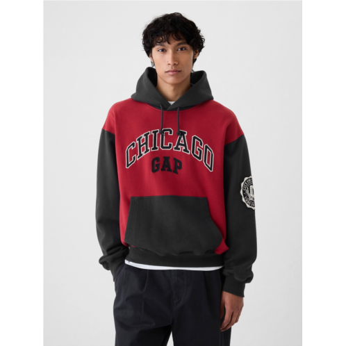 Gap Chicago Logo Colorblock Hoodie