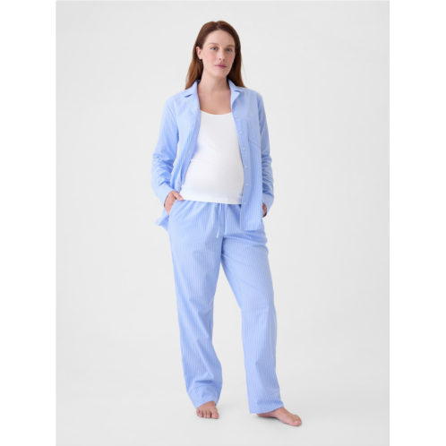 Gap Maternity Poplin PJ Set