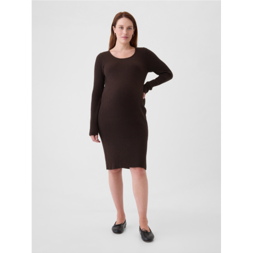 Gap Maternity CashSoft Rib Midi Sweater Dress