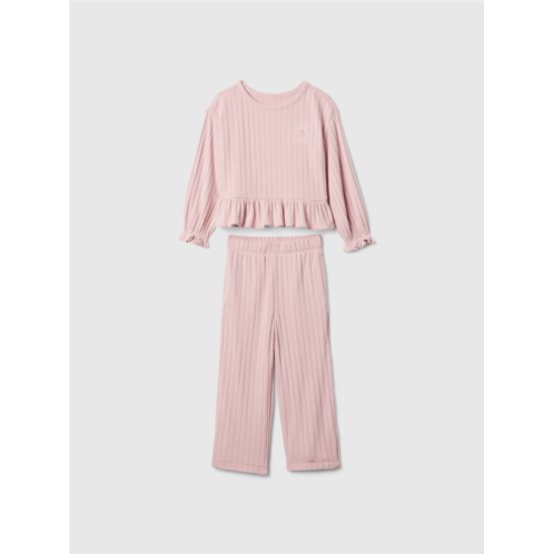 babyGap Softspun Ruffle Rib Outfit Set