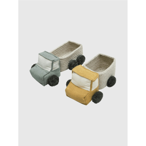 Gap Lorena Canals Set Of Mini Truck Play Baskets