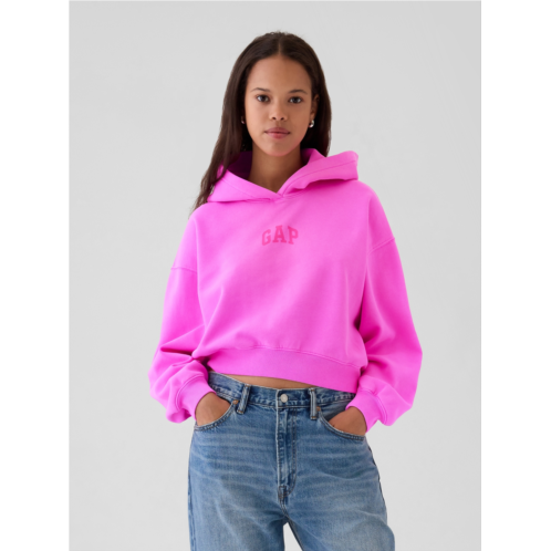 Gap Vintage Soft Arch Logo Cropped Hoodie