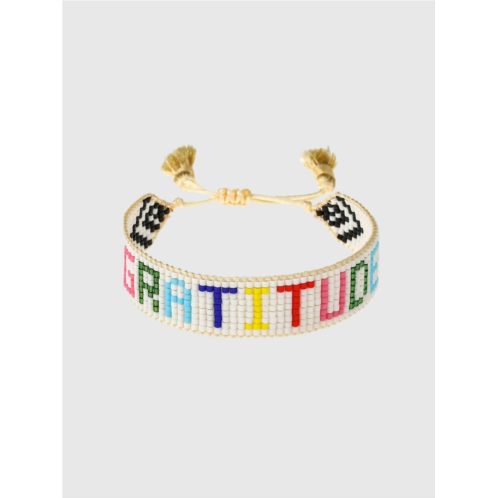 Gap HART Rainbow Gratitude Beaded Bracelet