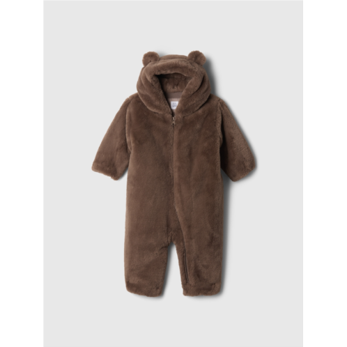 Gap Baby Faux Fur Bear One-Piece