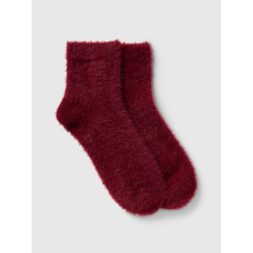 Gap Fuzzy Quarter Crew Socks