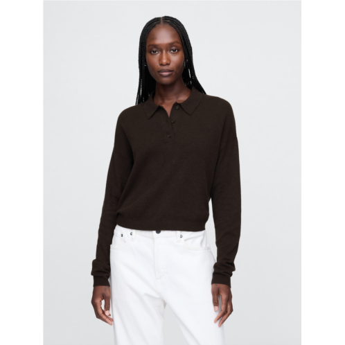 Gap CashSoft Relaxed Polo Sweater