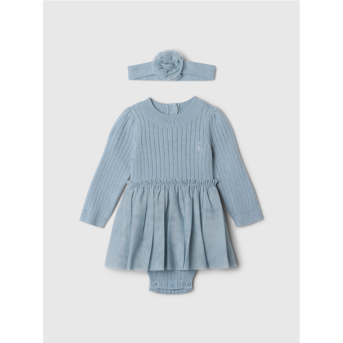 Gap Baby Sweater Tulle Bodysuit Dress