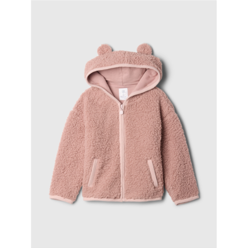 babyGap Sherpa Zip Bear Hoodie