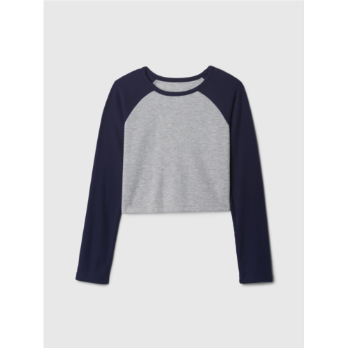 Gap Kids Cropped Raglan Rib PJ Top