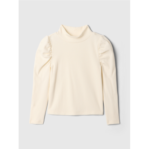 babyGap Puff Sleeve Rib Mockneck