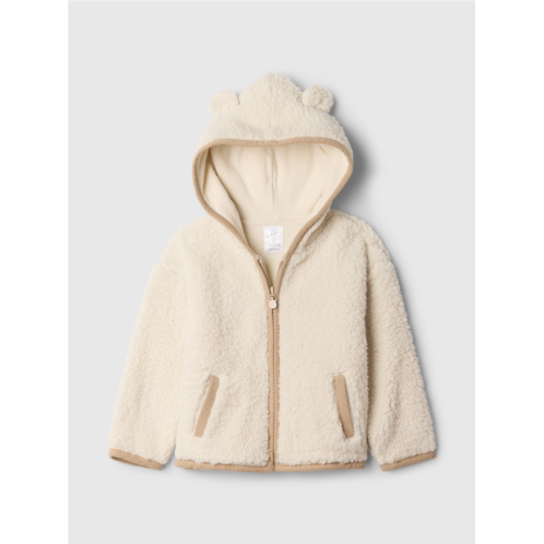 babyGap Sherpa Zip Bear Hoodie