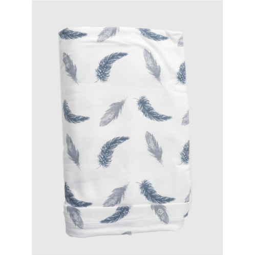 Gap The Gilded Bird Boho Feathers Organic Cotton Toddler Duvet Cover and Pillow Case Set