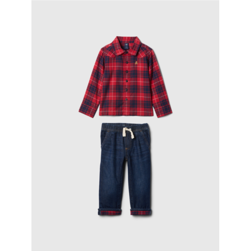 babyGap Flannel Outfit Set