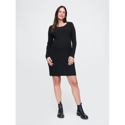 Gap Maternity CashSoft Rib Sweater Midi Dress