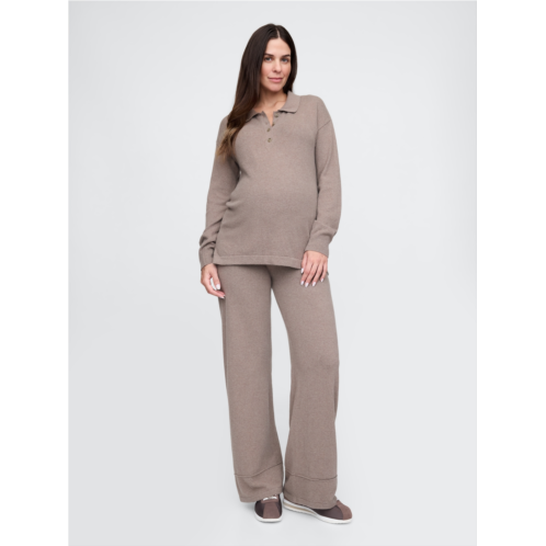 Gap Maternity CashSoft Polo Sweater