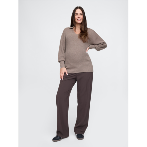 Gap Maternity CashSoft Johnny-Collar Sweater