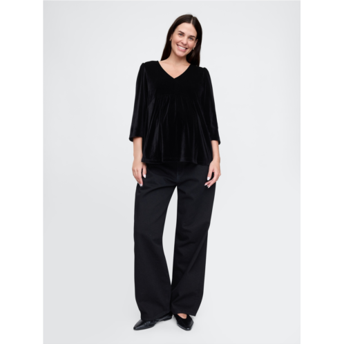 Gap Maternity Velvet Top