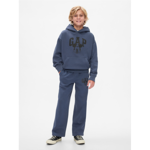 Gap × Disney Kids Vintage Soft Mickey Mouse Logo Sweatpants