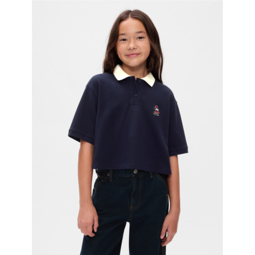 Gap × Disney Kids Pique Cropped Polo Shirt