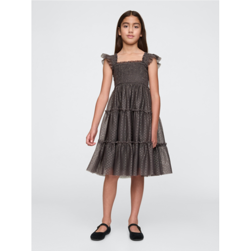 Gap Kids Tiered Tulle Midi Dress