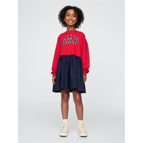 Gap Kids 2-in-1 Vintage Soft Sweatshirt Dress