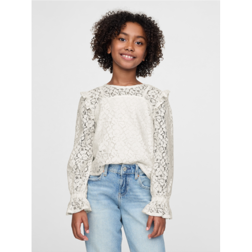 Gap Kids Ruffle Lace Top