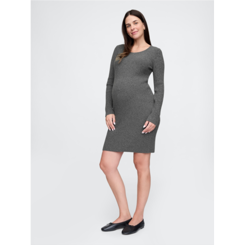 Gap Maternity CashSoft Rib Sweater Midi Dress