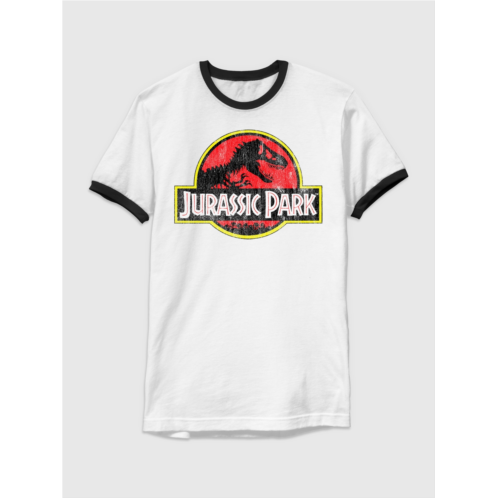 Gap Jurassic Park Classic Logo Graphic Ringer T-Shirt