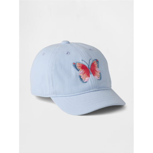 Gap Toddler Organic Cotton Butterfly Baseball Hat